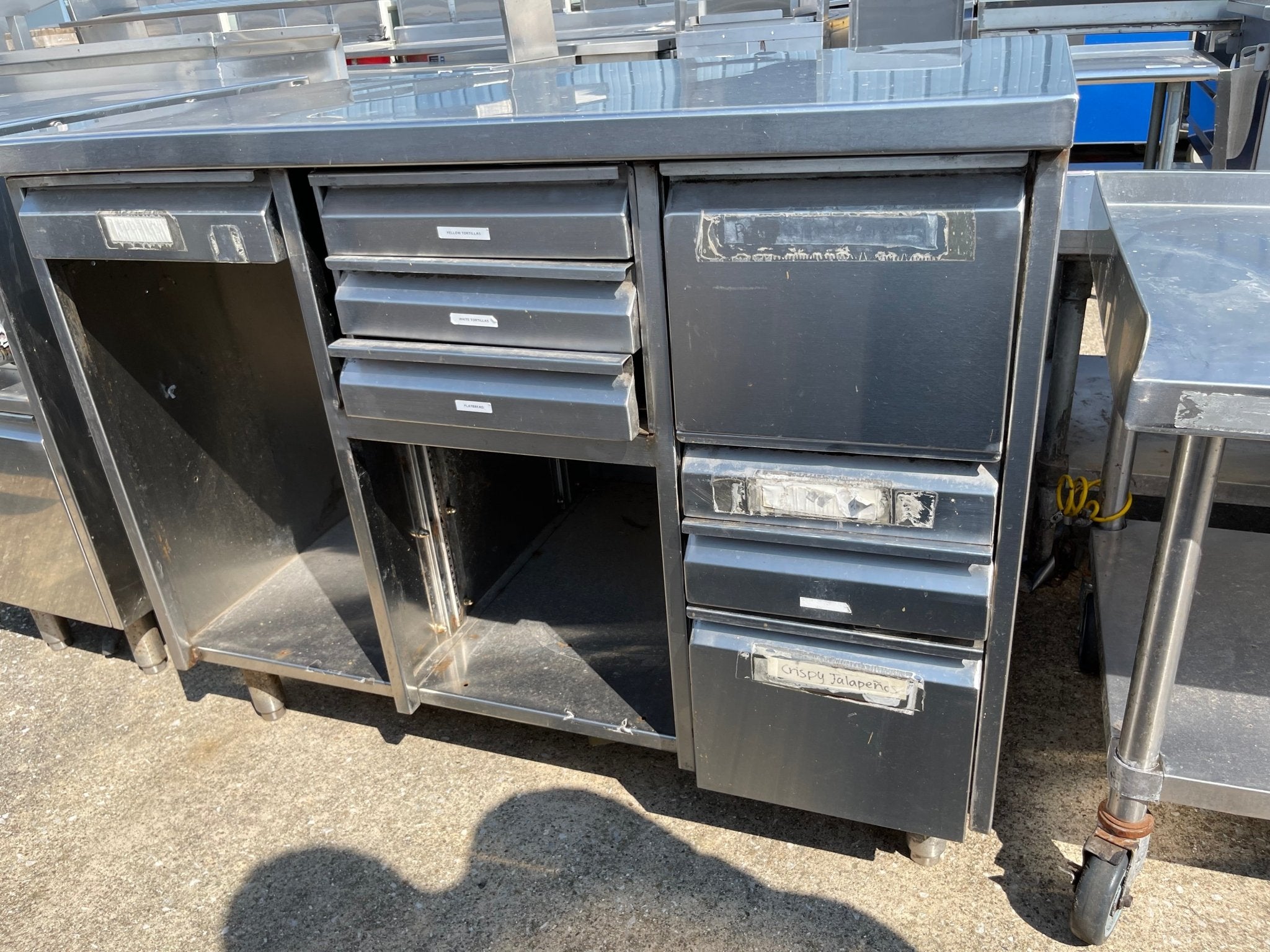 Used 48" Stainless Steel Work Station - SS194 - Falcon Restaurant Supply - 2
