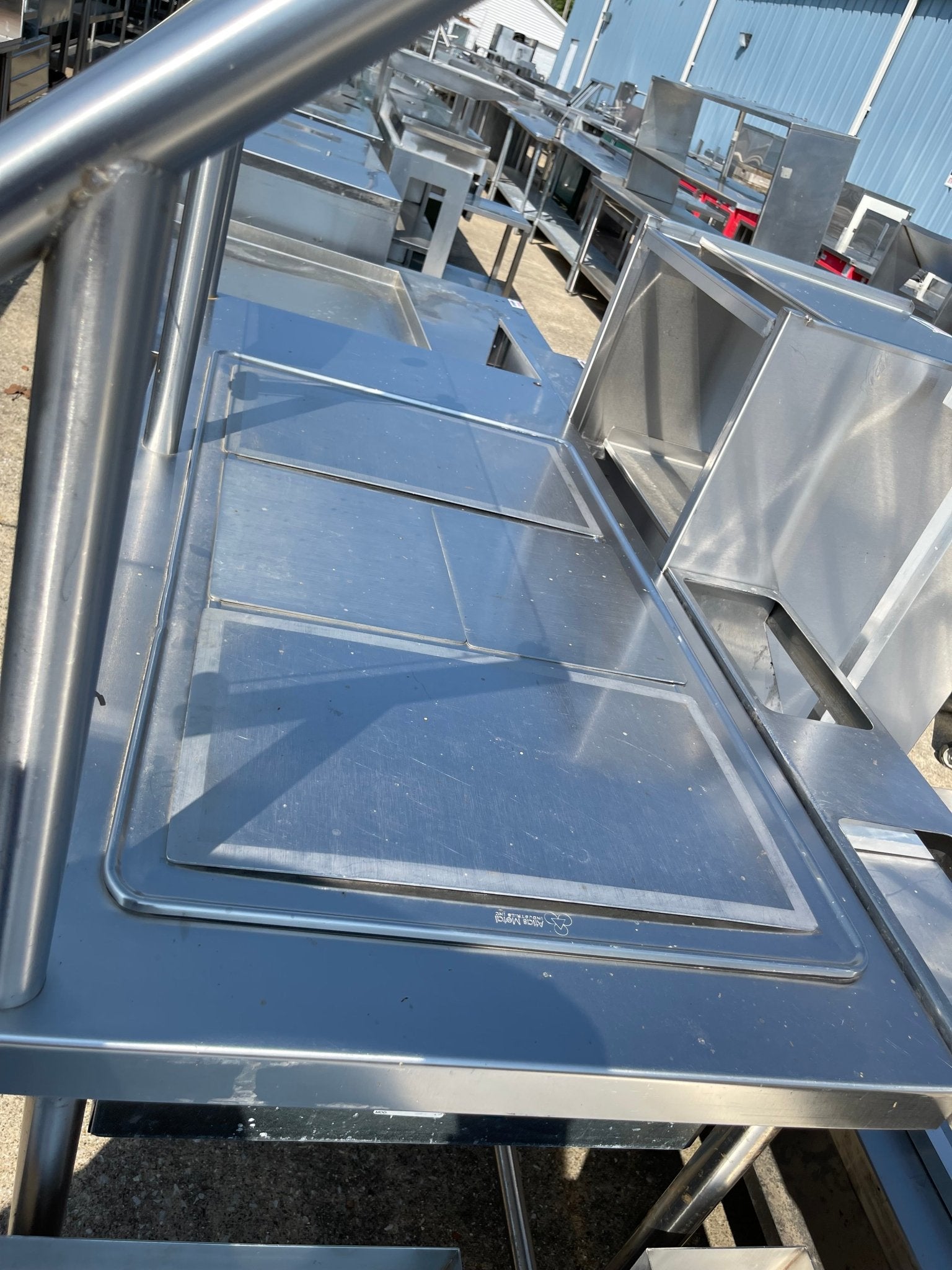 Used 60" Stainless Steel Ice Down Salad Bar Buffet - SS196