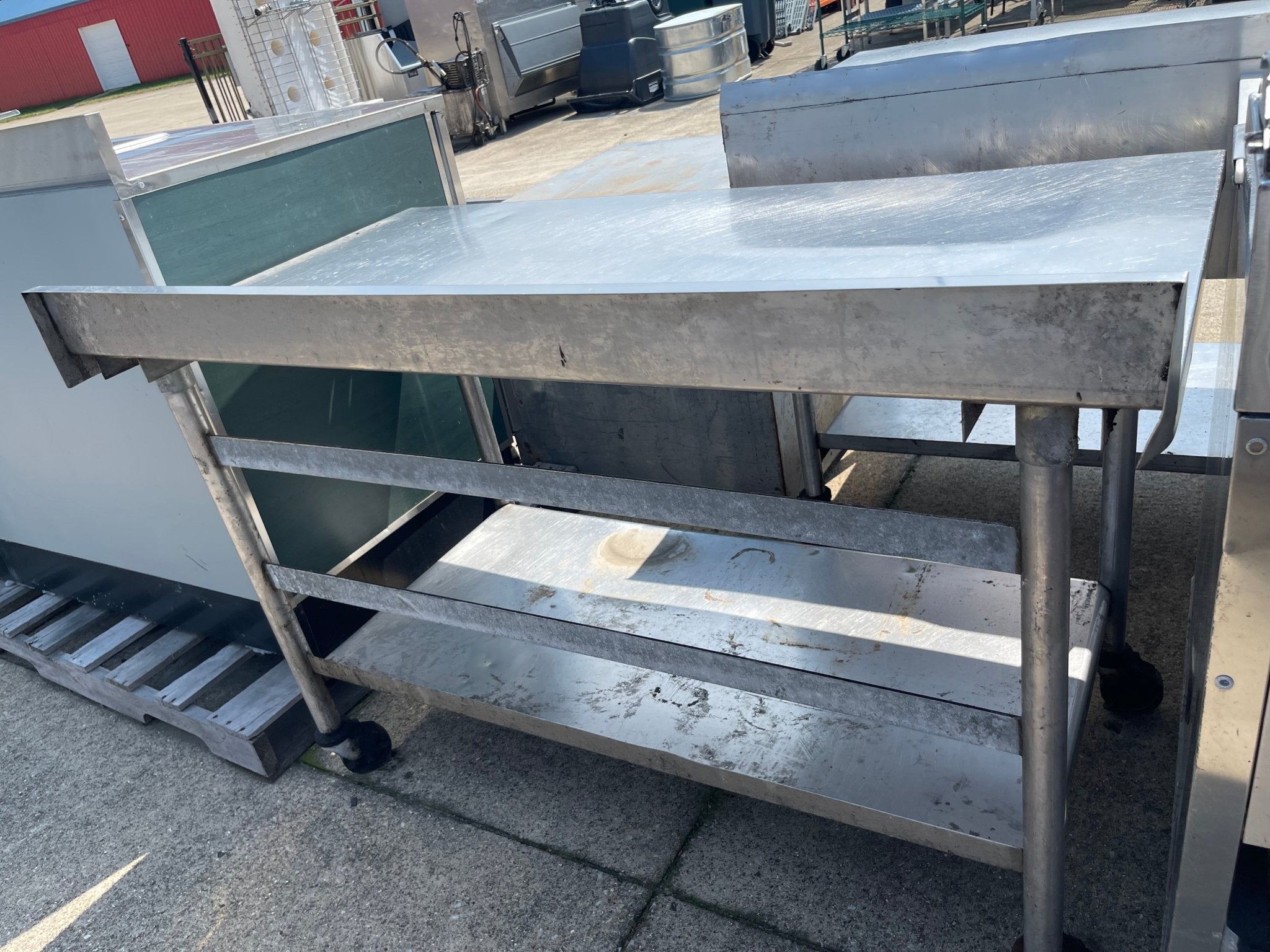 Used 54" Stainless Steel Table - SS202 - Falcon Restaurant Supply - 2