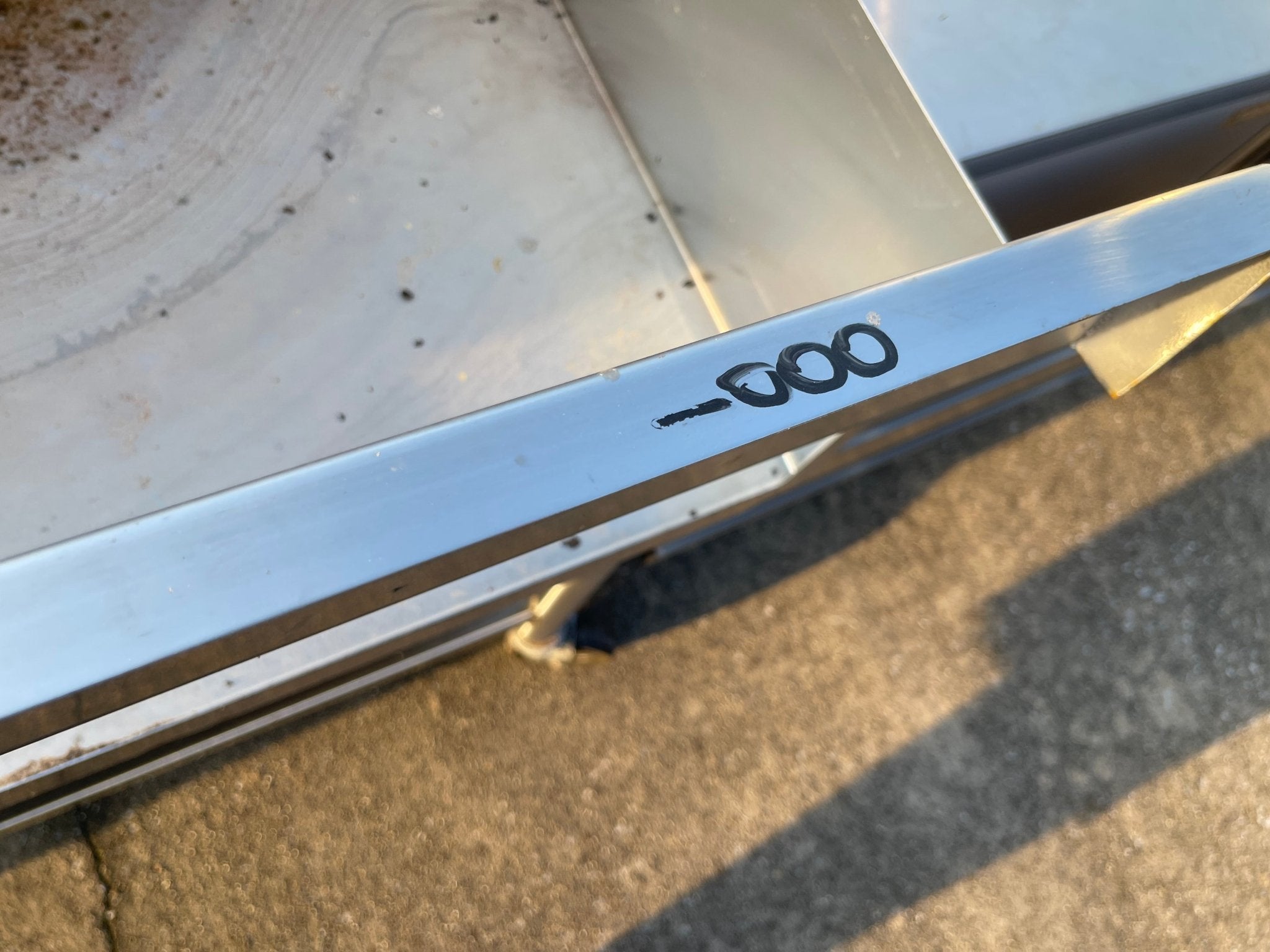 Used 49" Equipment Stand with Cutting Board and Wheels - SS205 - Falcon Restaurant Supply - 3