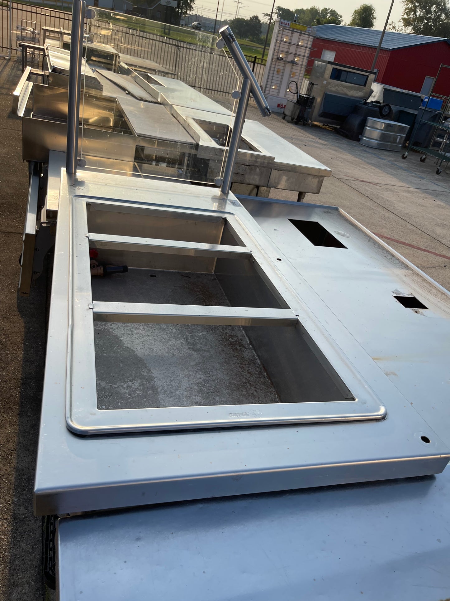 Used 60" Stainless Steel Ice Down Salad Bar Buffet - SS207