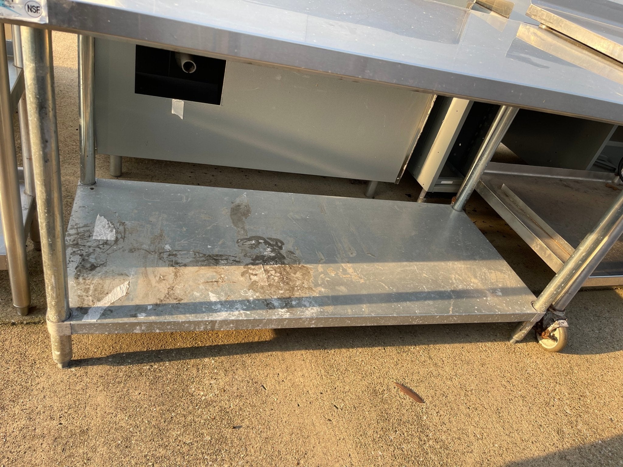 Used 60" Regency Stainless Steel Table - SS110 - Falcon Restaurant Supply - 2