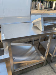 Used 24" Stainless Steel Equipment Stand Table with Shelf - SS215 - Falcon Restaurant Supply - 1