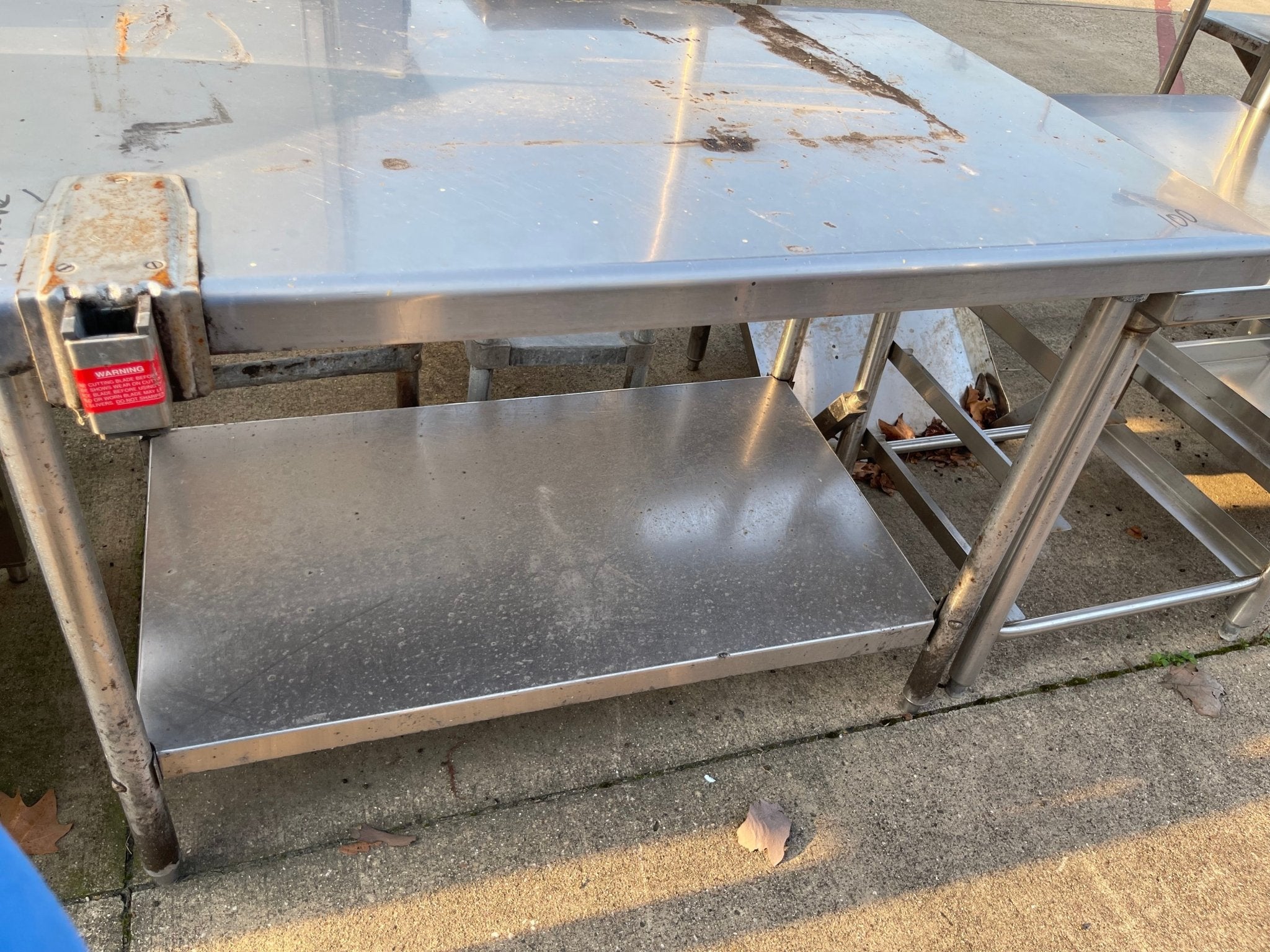 Used 47" Stainless Steel Table - SS217 - Falcon Restaurant Supply - 2