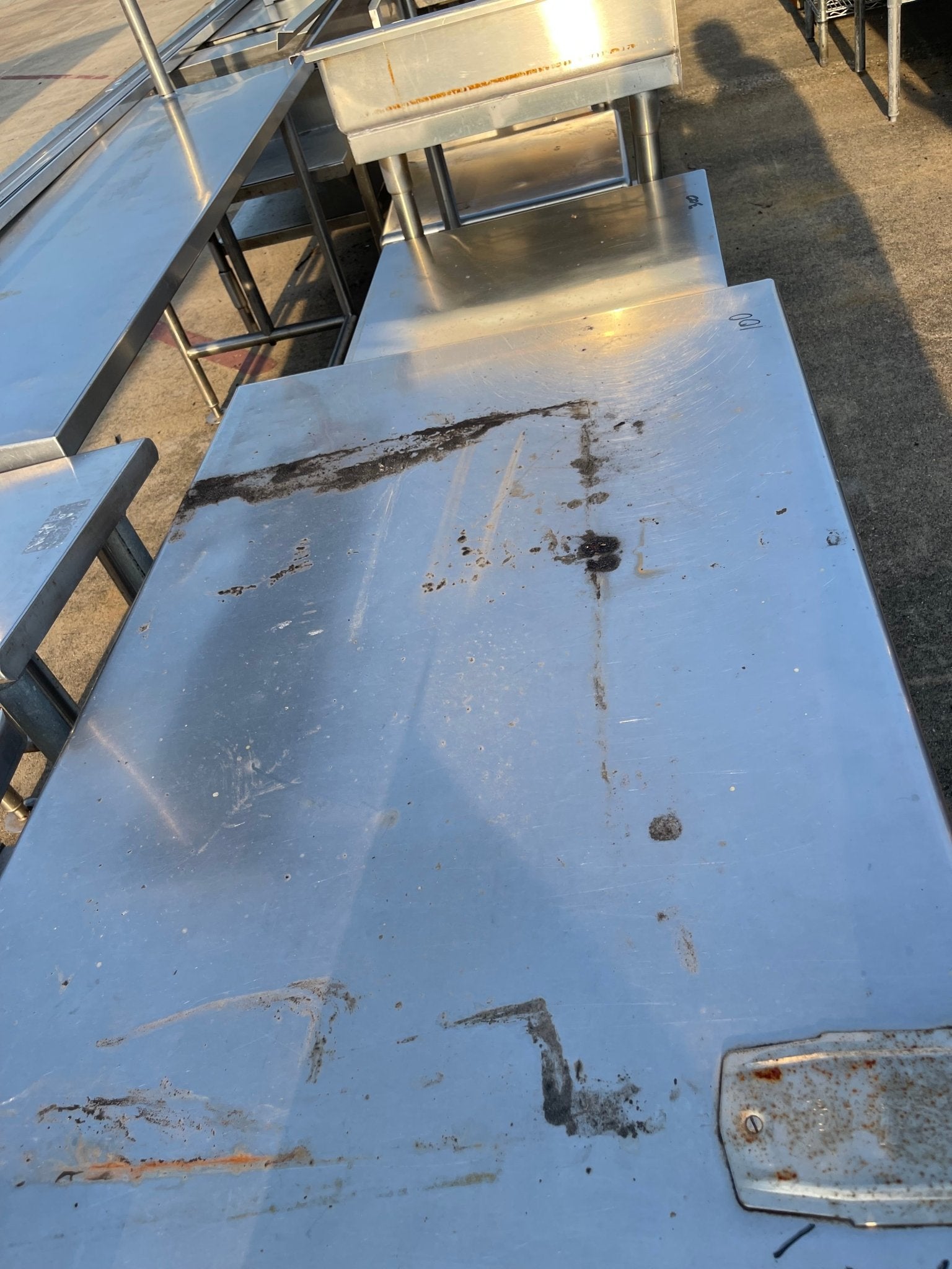 Used 47" Stainless Steel Table - SS217 - Falcon Restaurant Supply - 3