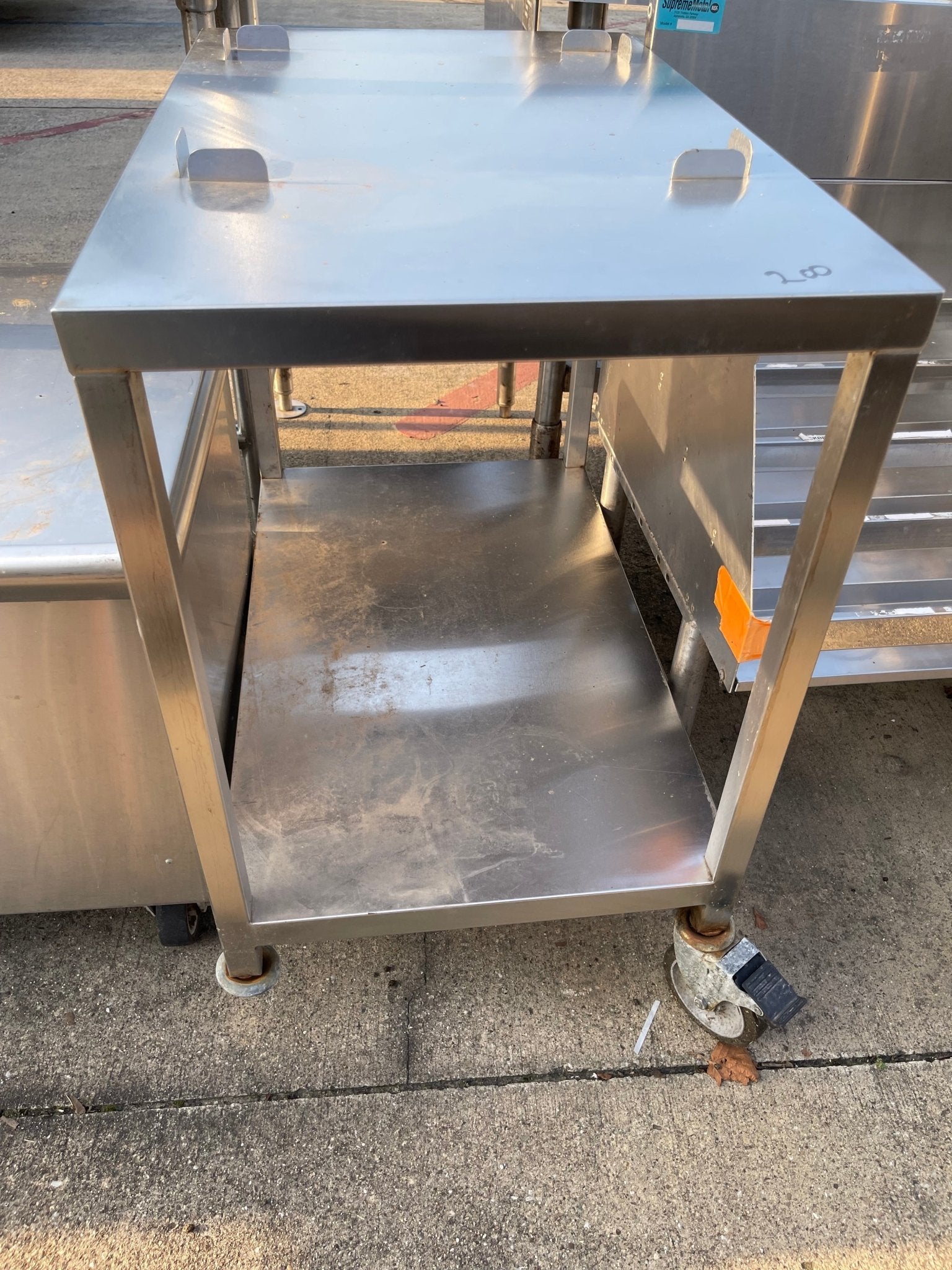 Used 20" Stainless Steel Equipment Stand - SS221 - Falcon Restaurant Supply - 2