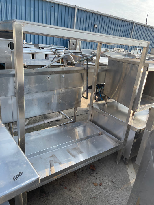 Used 51" Stainless Steel Rack with Drain Pan - SS230