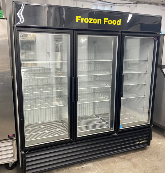 Blowout Sale - 2014's & 2015's  True GDM-72F - 3 Door Reach-In Merchandising Freezer