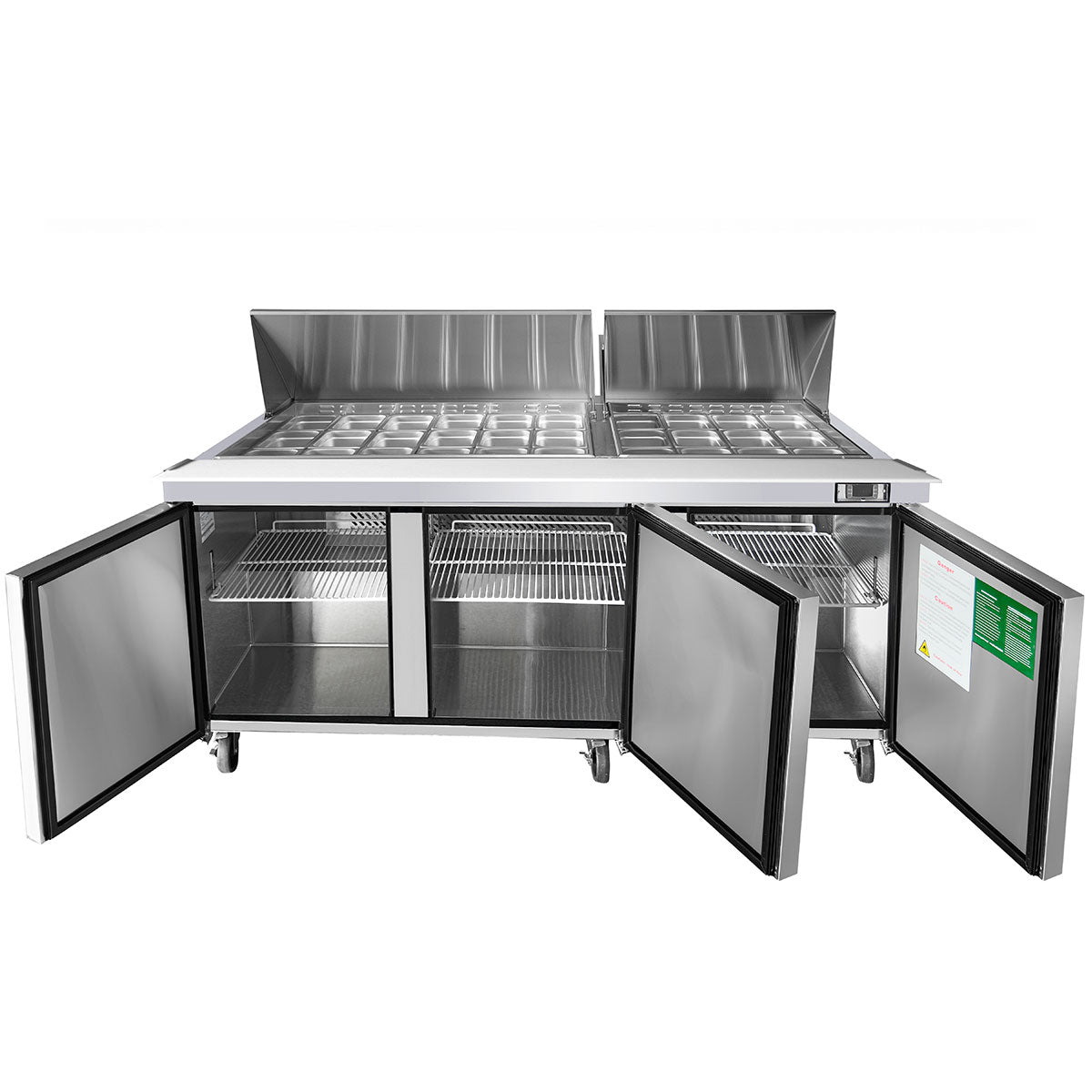 New Atosa MSF8308GR — 72″ Refrigerated Mega Top Sandwich Prep. Table 115V