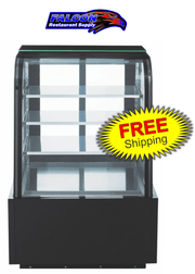 New Dukers DDM36R-CB Curved Glass 36″ Cake Showcase