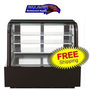 New Dukers DDM60R-CB Curved Glass 60″ Cake Showcase