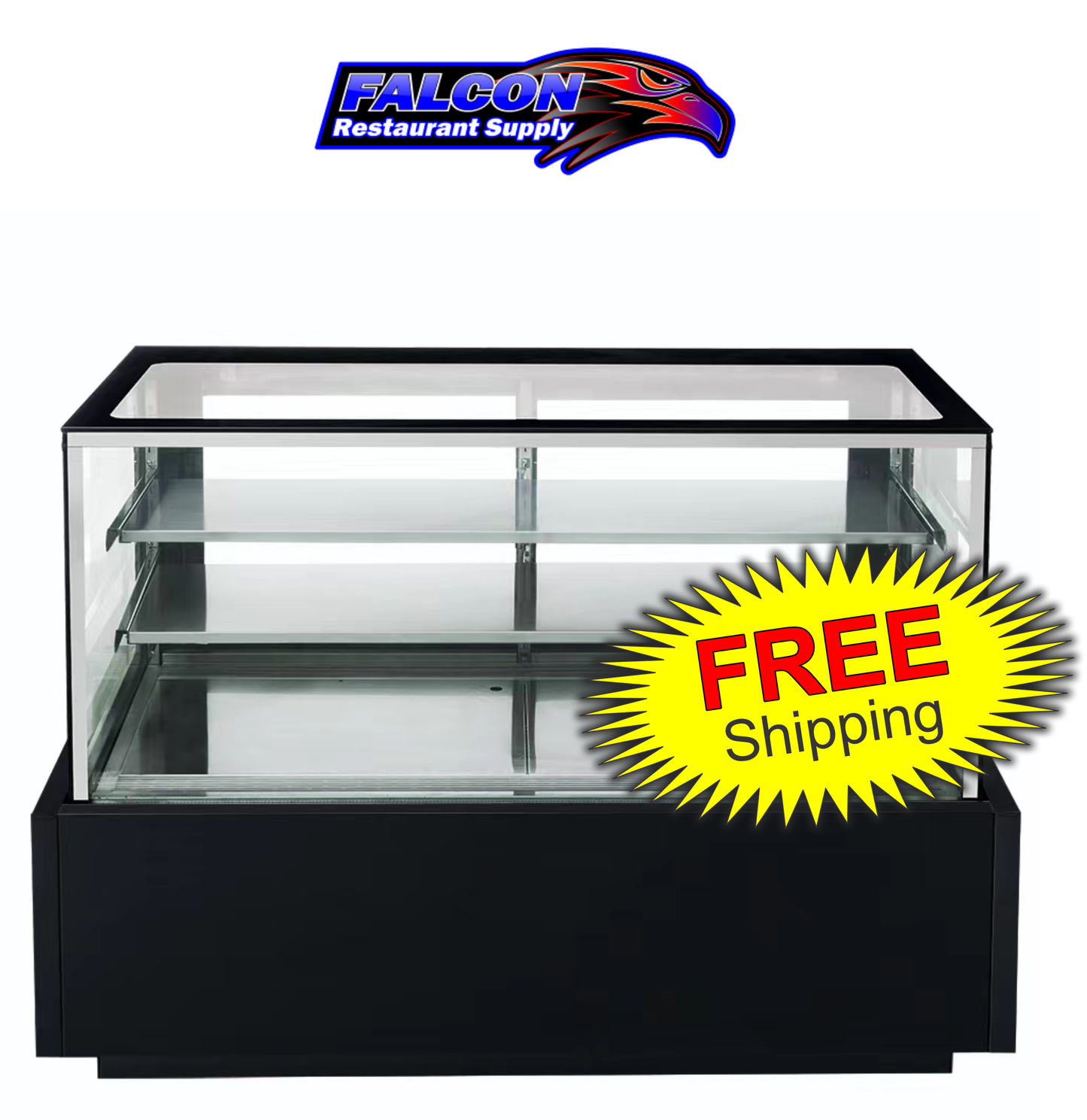 Dukers DDM72R – Straight Glass 72″ Cake Showcase