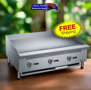 New Dukers DCGMA36 36 in. W Flat Top Griddle with 3 Burners