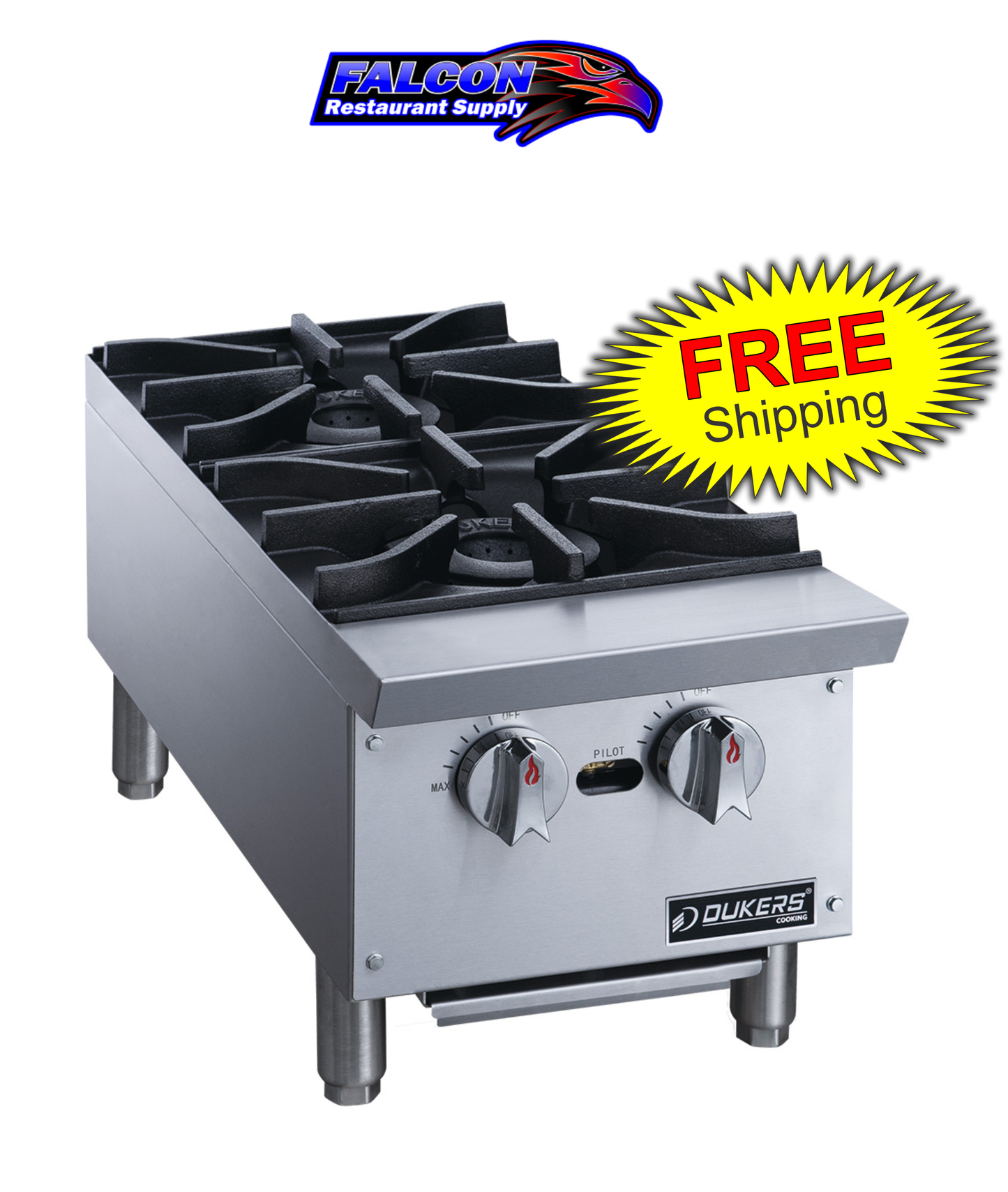 New Dukers DCHPA12 Hot Plate with 2 Burners