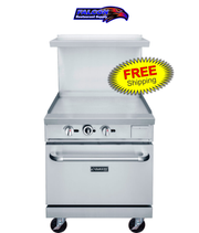 New Dukers DCR24-GM 24″ Gas Range with 24″ Flat Top Griddle