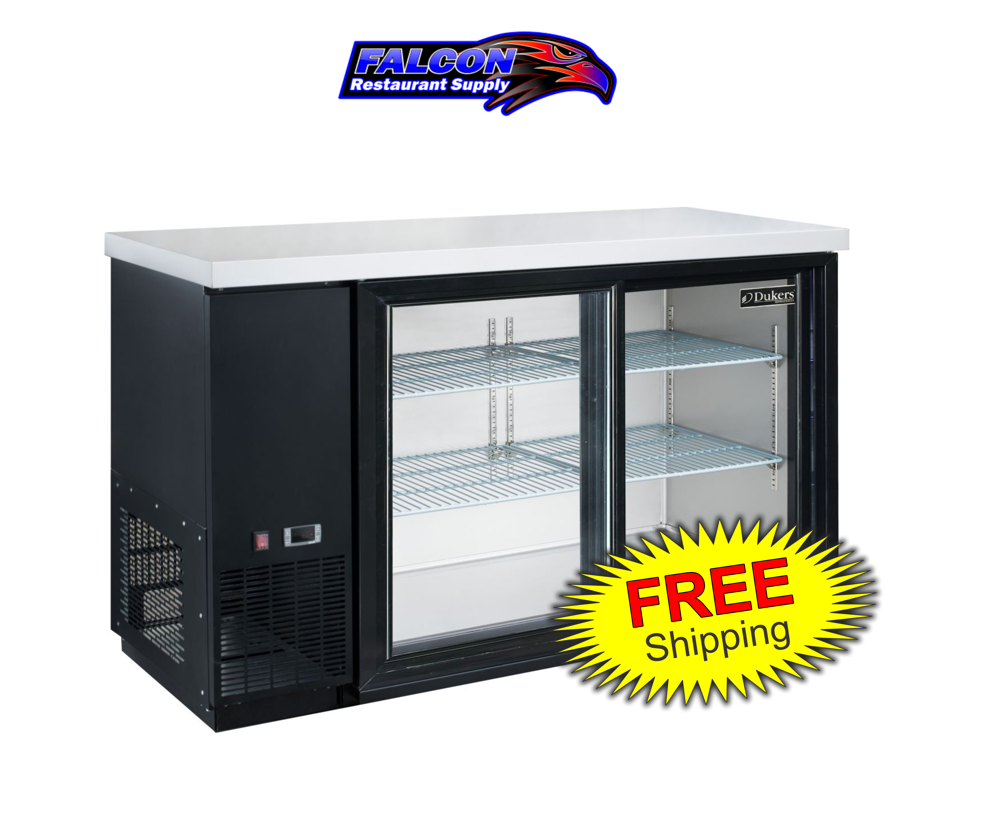 New Dukers DBB48-S2 2-Door Bar and Beverage Cooler (Sliding Doors)