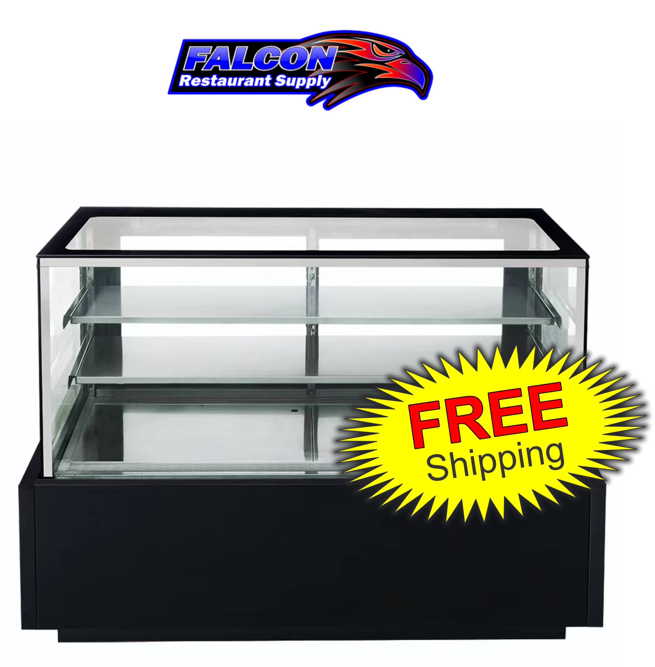 New Dukers DDM60R – Straight Glass 60″ Cake Showcase