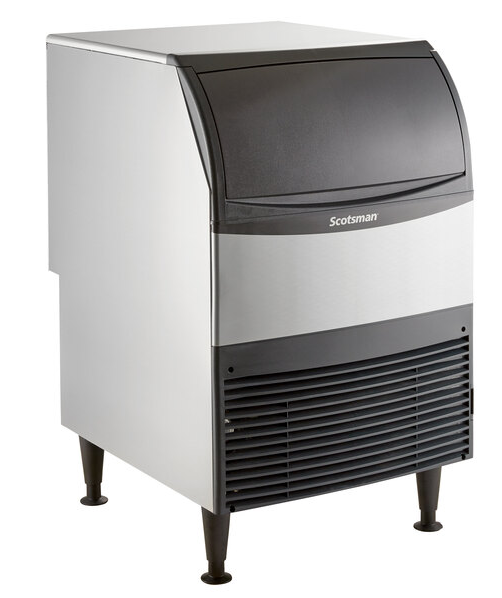 New Scotsman UF424A-1 24" Air Cooled Undercounter Flake Ice Machine - 440lb - 80lb bin storage capacity