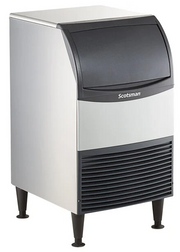 New Scotsman UF2020 20" Air Cooled Undercounter Flake Ice Machine - 216lb. - 57lb bin storage capacity