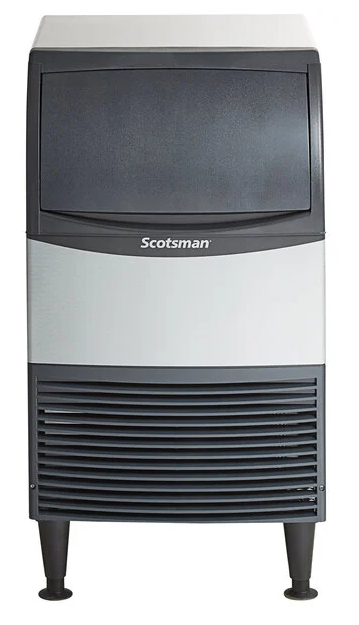 New Scotsman UF2020 20" Air Cooled Undercounter Flake Ice Machine - 216lb. - 57lb bin storage capacity