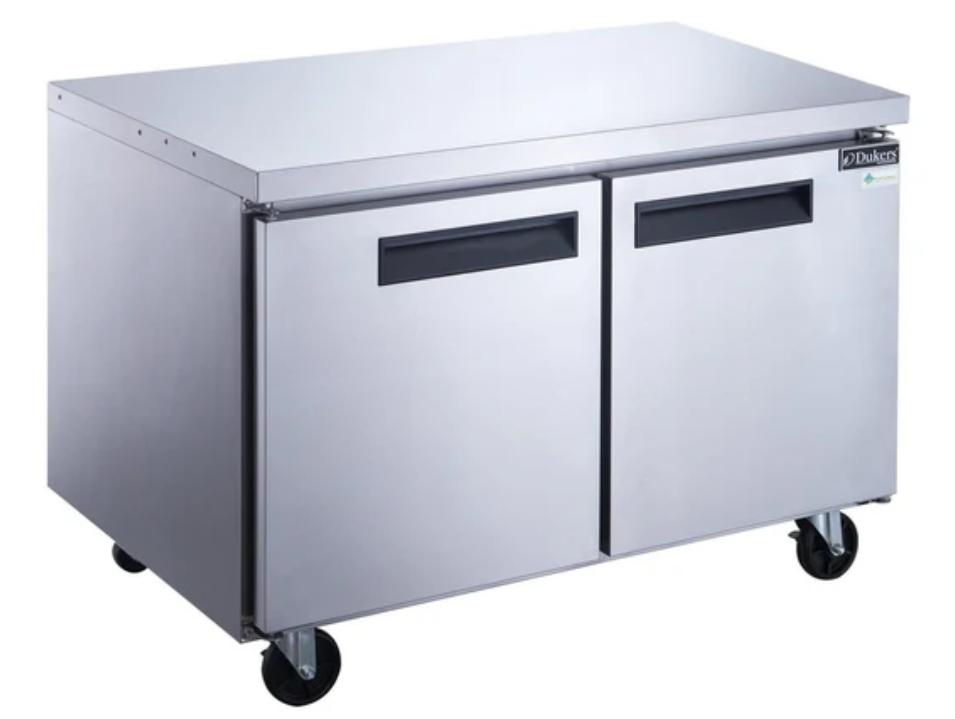 New Dukers DUC36F 2-Door Undercounter Freezer in Stainless Steel