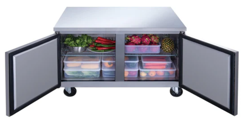 New Dukers DUC36F 2-Door Undercounter Freezer in Stainless Steel