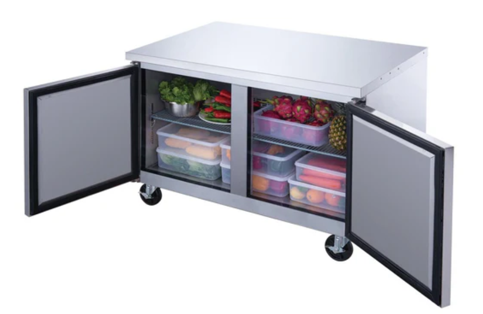 New Dukers DUC36R 2-Door Undercounter Refrigerator in Stainless Steel