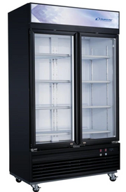 New Dukers DSM-41F Commercial Glass Swing 2-Door Merchandiser Freezer