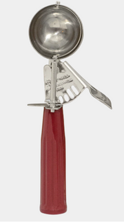 New Browne Disher, Standard Size, 24, 1.356oz, w/Red Handle, Stainless (573324)
