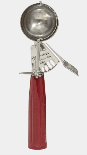 New Browne Disher, Standard Size, 24, 1.356oz, w/Red Handle, Stainless (573324)