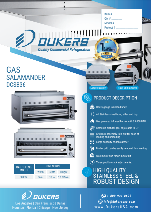DCSB36 Gas Salamander