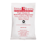 New Stera Sheen - Red Label Fryer Cleaner and Degreaser - Cleaning Powder for Commercial & Propane Deep Fryers 6oz Packet