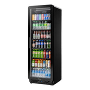 True CVM-20-HC~EGC01 30" Black Curved-Glass Merchandiser 20 cu ft