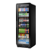 True CVM-24-HC~EGC01 36" Black Curved-Glass Merchandiser 24 cu ft