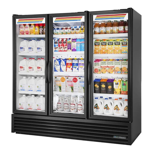 True FLM-81~TSL01 81" Full-Length Merchandiser 3-Section 72 cu ft