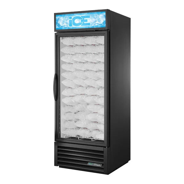 True GDIM-26NT-HC~TSL01 30" Indoor Ice Merchandiser Freezer 1 Glass Door