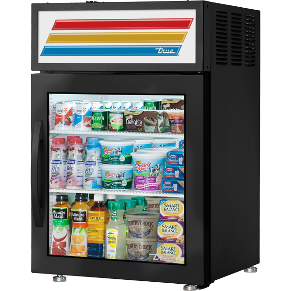 True GDM-05-HC~FGD01 24" Glass Door Freezer Merchandiser 1-Section 5 cu ft