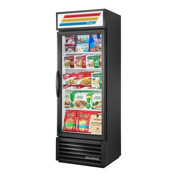 True GDM-19T-F-HC~TSL01 27" Glass Door Freezer Merchandiser 1-Section 19 cu ft