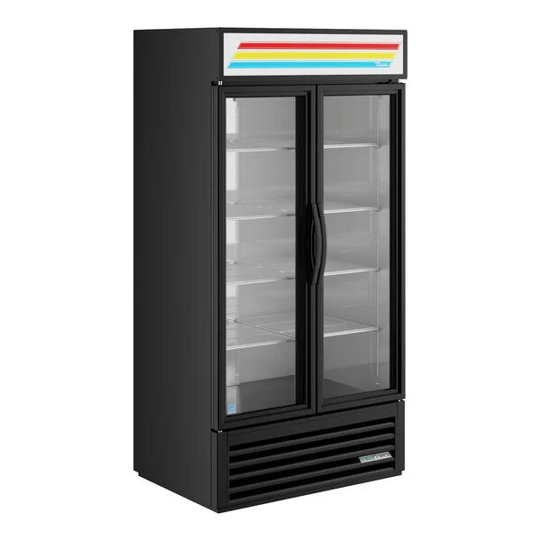 True GDM-35-HC~TSL01 39" Refrigerated Merchandiser 2-Section 35 cu ft