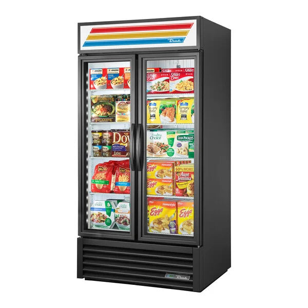 True GDM-35F-HC~TSL01 39" Refrigerated Merchandiser 2-Section 35 cu ft