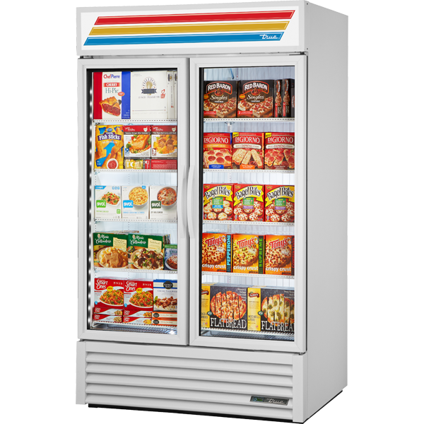 True GDM-43F-HC~TSL01 54" Refrigerated Merchandiser 2-Section 43 cu ft