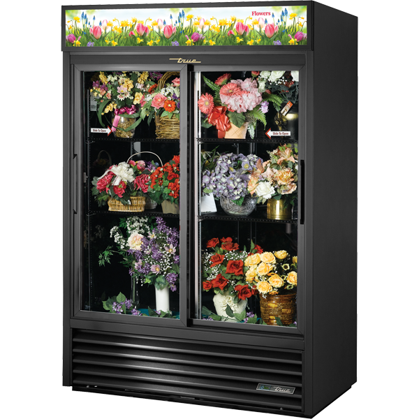 True GDM-47FC-HC-LD 54" Convertible Merchandiser 2-Section 47 cu ft