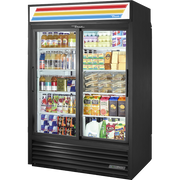 True GDM-47RL-HC-LD 54" Refrigerated Merchandiser 2-Section 47 cu ft