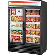 True GDM-49F-HC~TSL01 54" Refrigerated Merchandiser 2-Section 49 cu ft