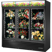 True GDM-69FC-HC-LD 72" Convertible Merchandiser 3-Section 69 cu ft
