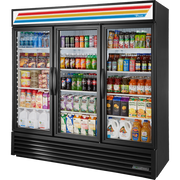 True GDM-72-HC~TSL01 72" Refrigerated Merchandiser 3-Section 72 cu ft