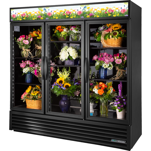 True GDM-72FC-HC~TSL01 72" Convertible Merchandiser 3-Section 72 cu ft