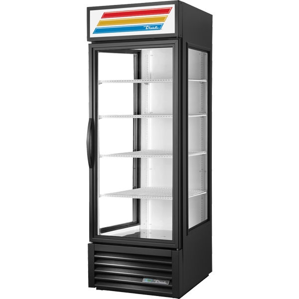 True GEM-23-HC~TSL01 27" Glass-End Merchandiser 23 cu ft