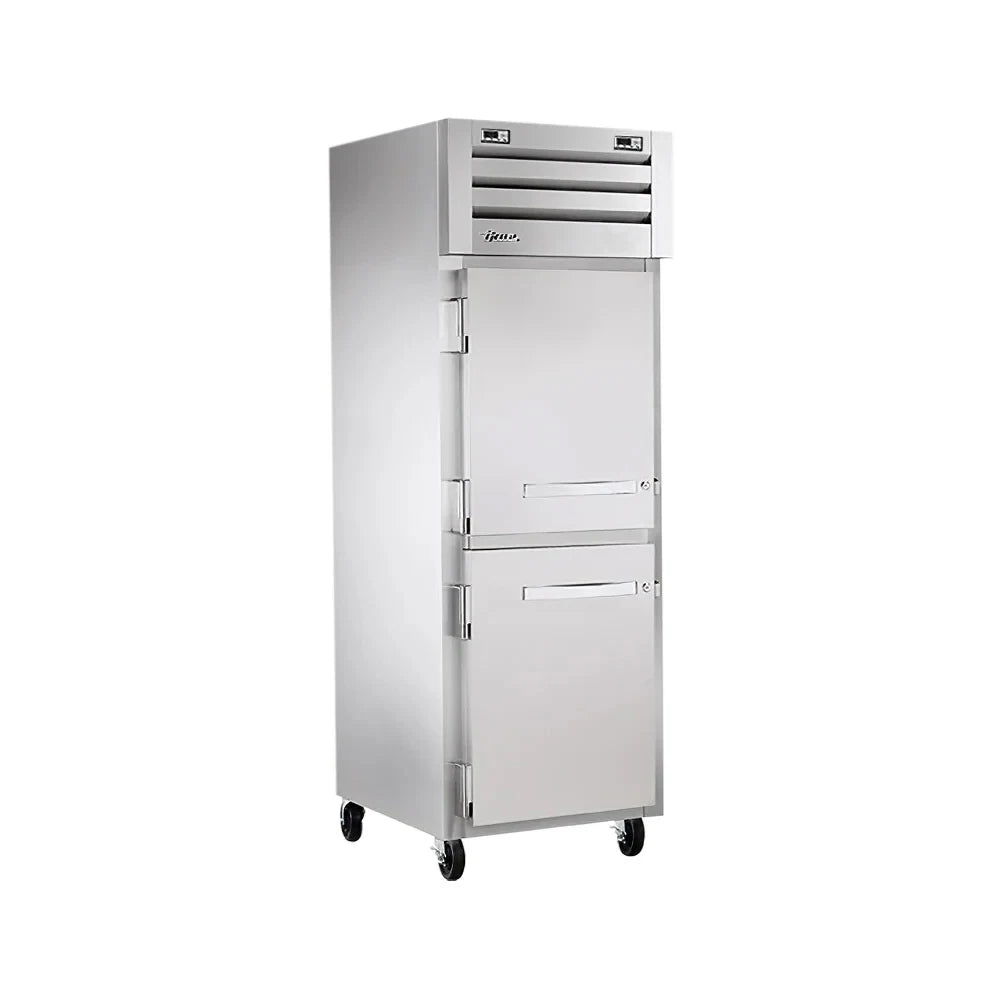 True STG1DT-2HS-HC 27" Half Solid Doors 1-Section Dual Temp Refrigerator/Freezer