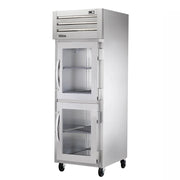 True STG1H-2HG 27" Half Glass Doors 1-Section Heated Cabinet